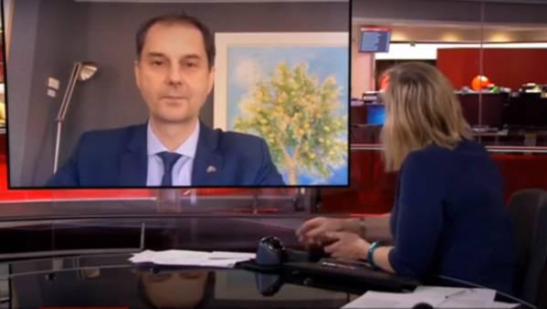 Συνέντευξη του υπουργού Τουρισμού στο κεντρικό δελτίο του BBC
